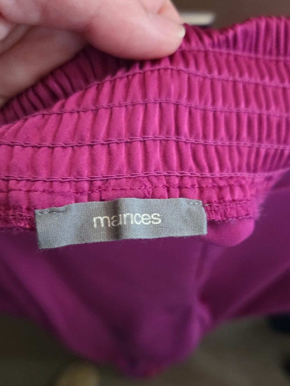 Magenta Satin Wide Leg Pants - Picture 3 of 4
